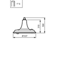 Dimension Drawing (without table) - BSP672 LED30/722 FG II DS50 G1 SRT SRB B