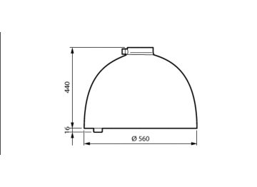 Copenhagen City LED gen2 mega suspended with bottom socket