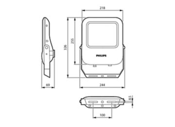 Dimension Drawing (without table) - BVP102 50S/830_840_857 S
