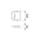 Dimension Drawing (without table) - BVC150 LED10/WW PSU 10W SWB G3 GM