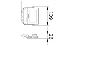 Dimension Drawing (without table) - BVP150 LED10/WW PSU 10W SWB G3 GM