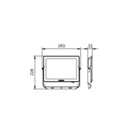 Dimension Drawing (without table) - BVP150 LED70/NW PSU 70W SWB G3 GM