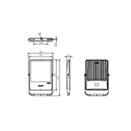 Dimension Drawing (without table) - BVP151 LED360/CW PSU 300W SWB G3 CN