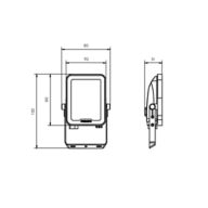 Dimension Drawing (without table) - BVP158 LED12/WW_NW_CW PSU 10W SWB CN