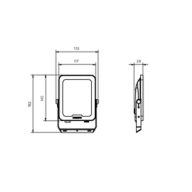 Dimension Drawing (without table) - BVP158 LED36/WW_NW_CW PSU 30W SWB CN