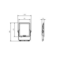 Dimension Drawing (without table) - BVP158 LED73/WW_NW_CW PSU 65W AWB GM