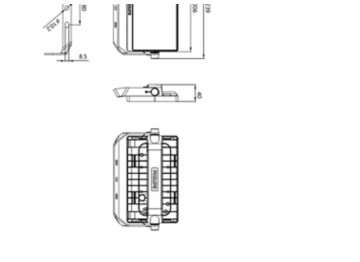 Dimension Drawing (without table) - BVP181 LED48/CW 30W WB CE