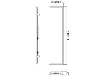 Dimension Drawing (without table) - BVS211 LED195/857 150W 220-240V GC