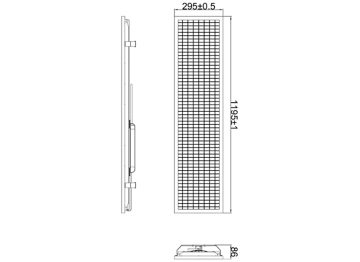 Dimension Drawing (without table) - BVS221 LED156/857 120W 220-240V GC