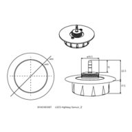 Dimension Drawing (without table) - LSCS Highbay Sensor_Z