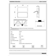 Dimension Drawing (without table) - BY487V LED96S CW M3-S60 PSU FG WH