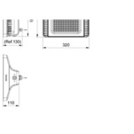 Dimension Drawing (without table) - BY570P LED250/NW PSD HRO SP
