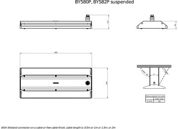 Dimension Drawing (without table) - BY580P 170S/840 DIA HE MB GC SI