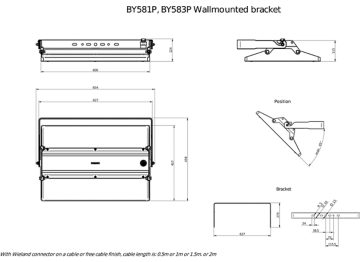 Dimension Drawing (without table) - BY581P 250S/840 DIA HE ASYM GC SI MBW