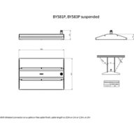 Dimension Drawing (without table) - BY581P 250S/840 DIA HE HRO GC SI