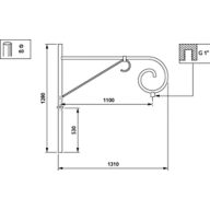 Dimension Drawing (without table) - JSB700 MBW 1100 RAL