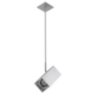 Calculite 3" square pendant stem accent cylinder