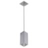 Calculite 3" square pendant stem downlight cylinder
