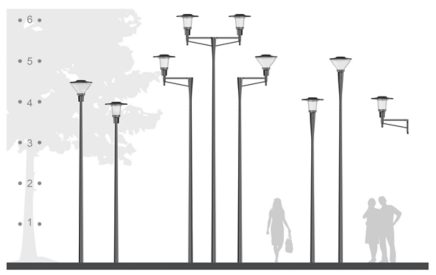 CityCharm poles and brackets