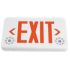 Compac CLC LED Exit/Emergency Unit-Compac Thermoplastic Exit/Unit Combo, Nickel Metal Hydride Battery, White or Black Finish, Red or Green Letters