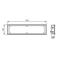 Dimension Drawing (without table) - CR352B LED60S/940 PSD W31L125