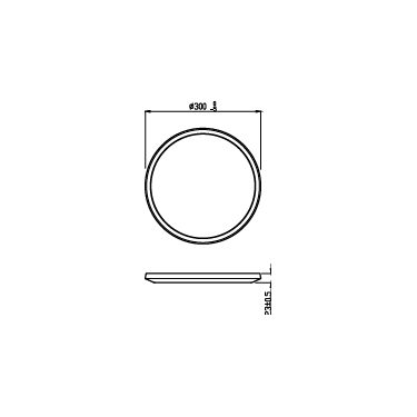 Philips SuperSlim badkamer plafondlamp - wit - rond - 18 W