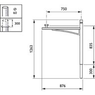 Dimension Drawing (without table) - JGB795 MBP-S 750 60 BK