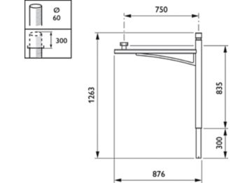 Dimension Drawing (without table) - JGB795 MBP-S 750 60 BK