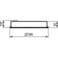 Dimension Drawing (without table) - CR150B LED35S/840 PSD W60L60 IP54