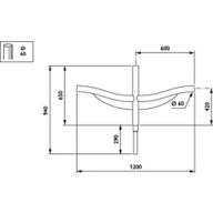 Dimension Drawing (without table) - JSB435 MBP-T 600 60 RAL