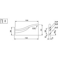 Dimension Drawing (without table) - JSB435 MBW 1200 RAL