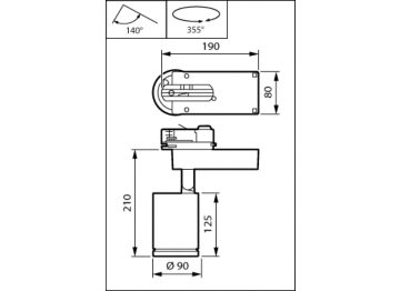 Dimension Drawing (without table) - ST770T 39S/830 DIA-VLC HOVL-H SI