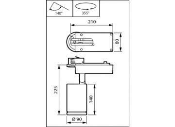 Dimension Drawing (without table) - ST770T LED49S/830 PSU HMB SI