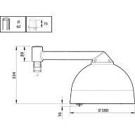  Copenhagen LED gen2 small - LED module 3500 lm - LED - Power supply unit with DALI and SystemReady interface and constant light output (integrated) - Distribution medium 31 - Flat glass - - - Internal (no external connection) - Post-top for diameter 60 mm