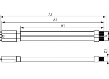 Dimension Drawing (with table) - CorePro LED Urban PLL Mains 18W 840