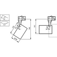Dimension Drawing (without table) - ST151T LED30S/930 WB WH
