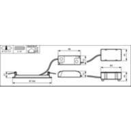 Dimension Drawing (without table) - DN145B LED10S/840 PSU II WH