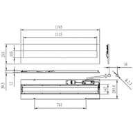 Dimension Drawing (without table) - RC136B G4 34_43_57S/830 PSD W30L120 OC