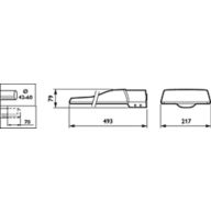 Dimension Drawing (without table) - BRP102 LED58/740 I DM