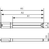Dimension Drawing (with table) - CorePro LED PLL HF/Mains 24W 830 4P
