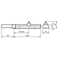 Dimension Drawing (without table) - LL243X 90S/840 UE DIA WB 7x1.5 WH