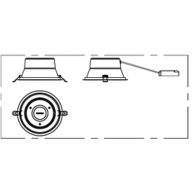 Dimension Drawing (without table) - DN393X LED22/840 P20L1W D200 AL CAUG2