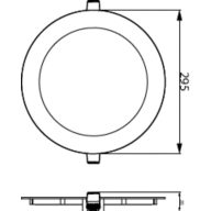 Dimension Drawing (without table) - DL252 G2 R Rd 2000 65K 24W 11" EMC