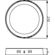 Dimension Drawing (without table) - DL252 G2 SF RD 1300 40K 18W 8" EMC