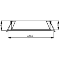 Dimension Drawing (without table) - DN020B G4 LED12/CW 13W 220-240V D150