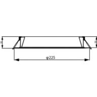 Dimension Drawing (without table) - DN020B G4 LED20/CW 20W 220-240V D200