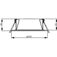Dimension Drawing (without table) - DN020B G4 LED6/WW 6W 220-240V D90