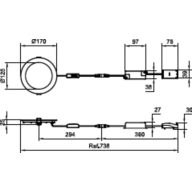 Dimension Drawing (without table) - DN065B G4 12S/830_840_865 PSU-E D150 RD