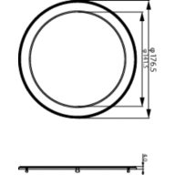 Dimension Drawing (without table) - DN065B G4 Trim Accessory D150 SI