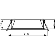 Dimension Drawing (without table) - DN200 G3 LED9 830 10.5W D125 CN